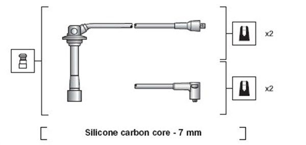 MAGNETI MARELLI Sytytysjohtosarja 941318111042